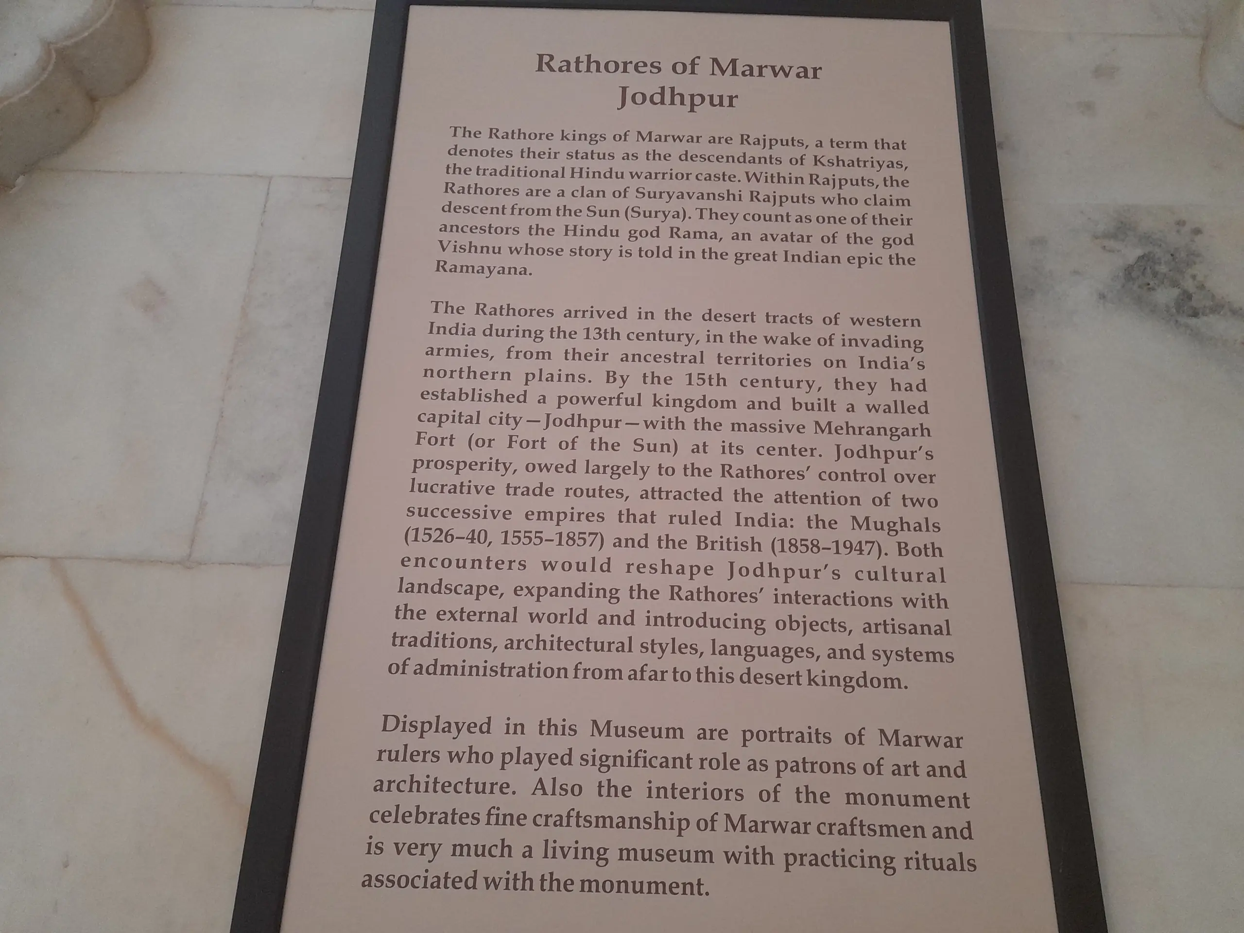 What Marwar Actually Refers To
